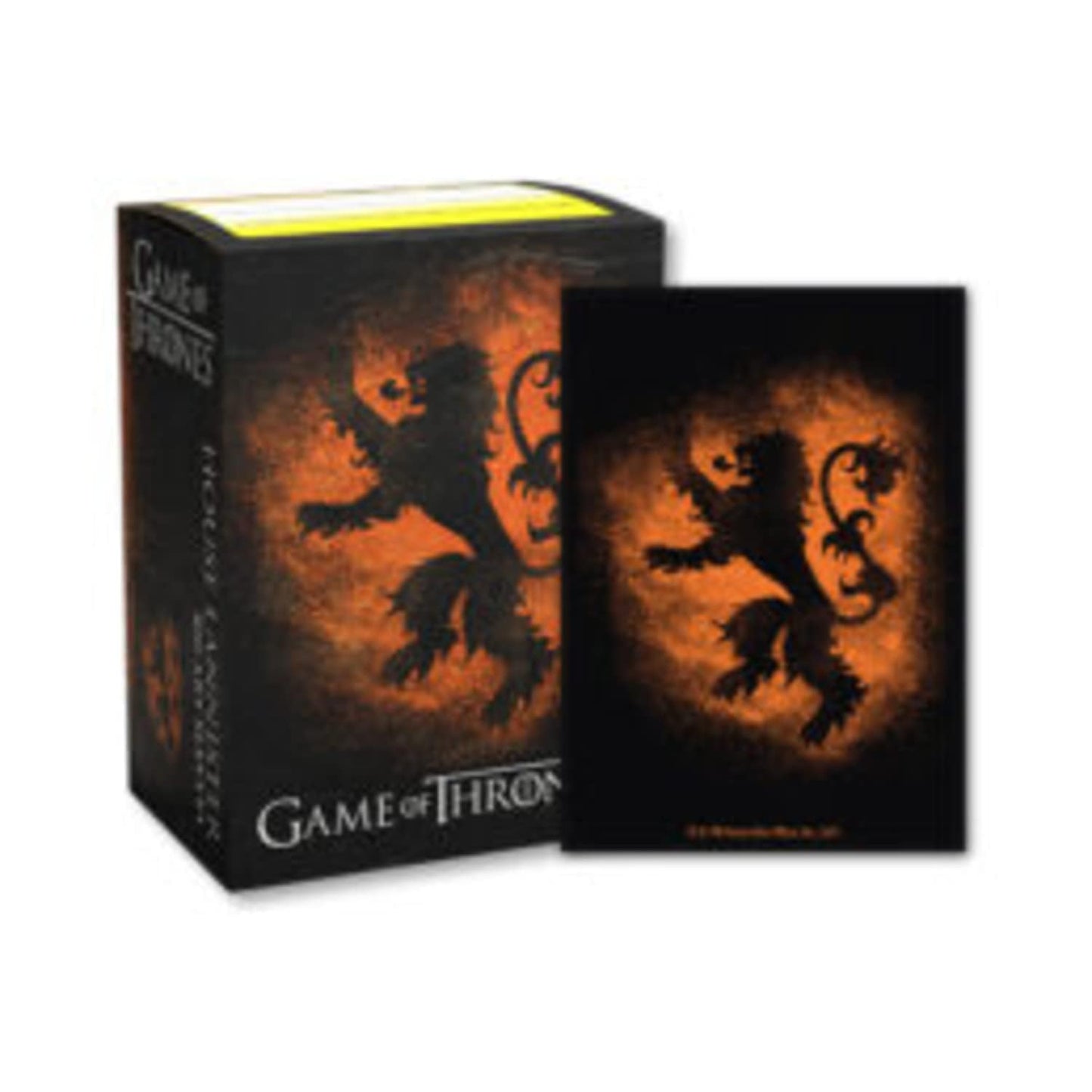 Dragon Shield Card Sleeves–Brushed Art Game of Thrones: Lannister Standard Size 100CT-MGT Card Sleeves are Smooth & Tough-Compatible with Pokemon, Yugioh, & Magic The Gathering Card Sleeves