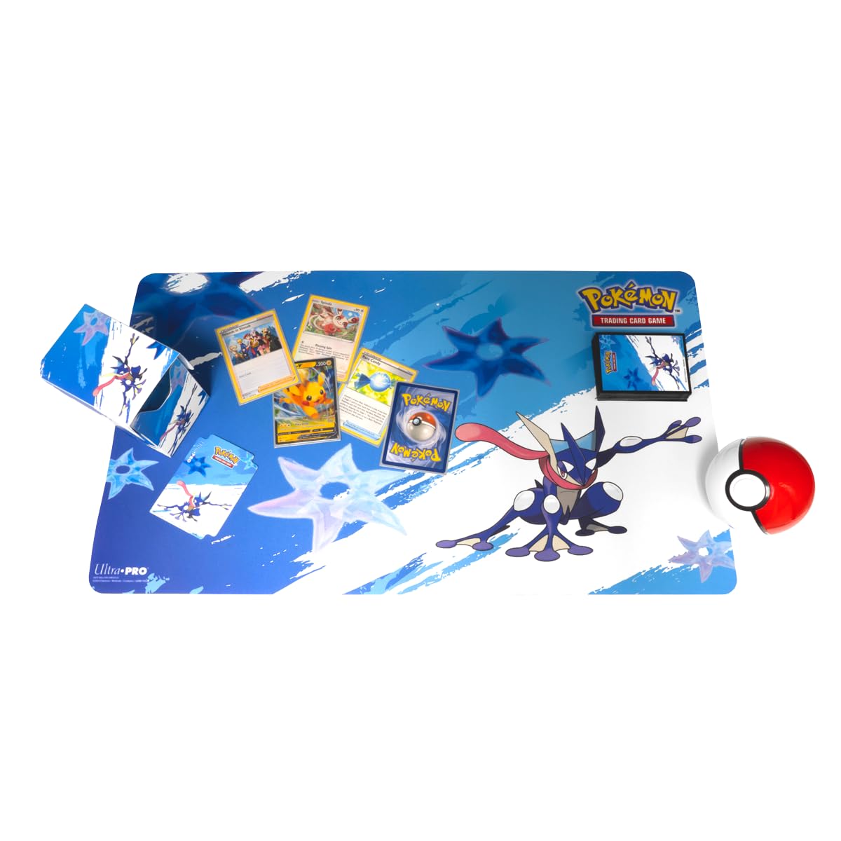Ultra PRO - Greninja Playmat for Pokémon, Non-slip surface Collectible Trading Card Accessory Experience Enhancer Game Playmat, Can Be Oversize Mousepad