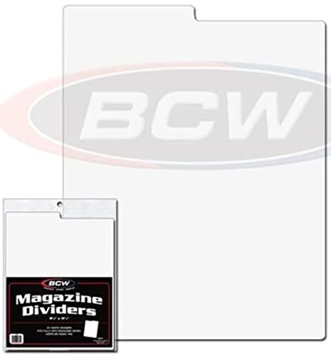 BCW 1-MD Magazine Dividers 8 1/2 X 11 1/4