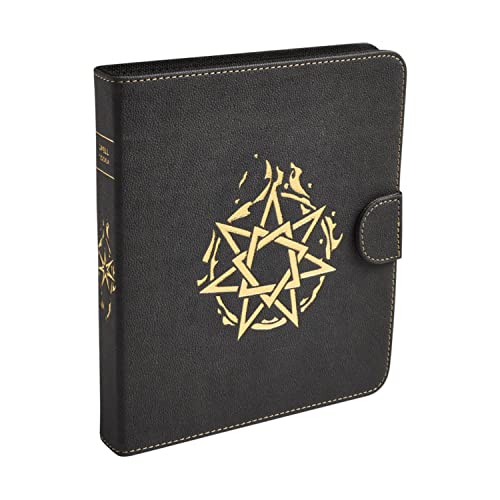 Arcane Tinmen Dragon Shield: Roleplaying Spell Codex: Iron Grey – Compatible with Official DND Spell Cards – Dry Erase Marker and 5e Compatible Spell Slot Tracker Included