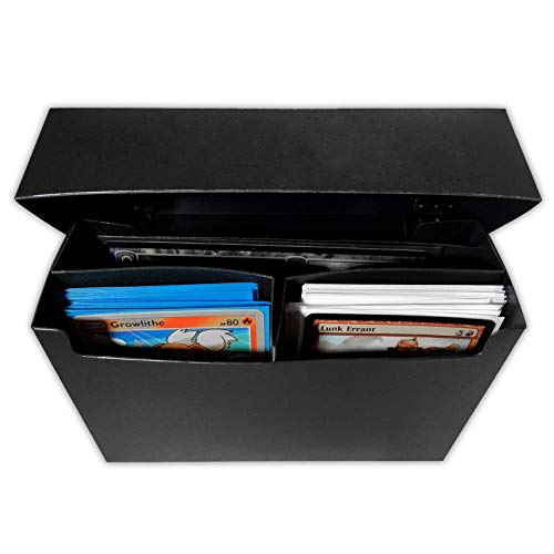 Ultra Pro 3-Compartment Over Sized Black Deck Box, Fits 2 Deck Boxes, 1-Count