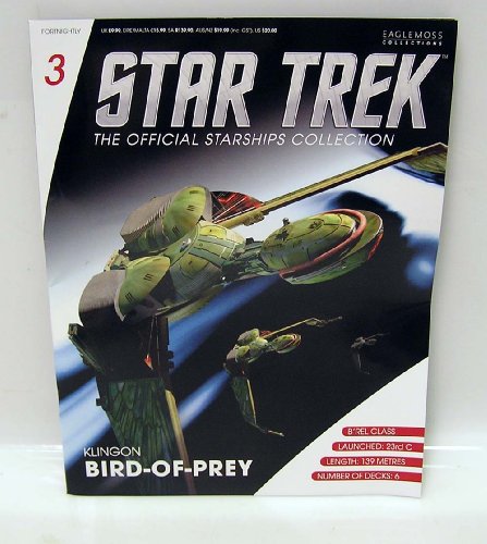 Star Trek Die Cast Klingon Bird of Prey 5" Starship with Magazine