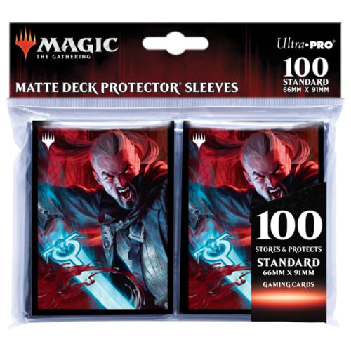 Magic: The Gathering - Innistrad Crimson Vow 100ct Sleeves V6 Featuring Odric, Blood-Cursed - Protect Your Cards with ChromaFusion Technology and Always Be Ready for Battle