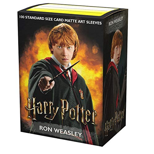 Arcane Tinmen Dragon Shield Sleeves - Matte Art 100 CT - MGT Card Sleeves - Compatible with Magic The Gathering Card Sleeves Pokémon and Other Card Games - Limited EDI: Harry Potter: Ron Weasley