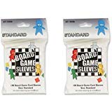 Arcane Tinmen Standard Board Game Card Sleeves - 63mm x 88mm - Bundle of 2 - 200 Sleeves Total