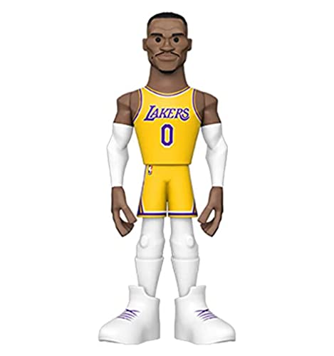 Funko Pop Gold: Lakers - Russell Westbrook 5" - 1/6 Odds for Rare Chase Variant - (Styles May Vary) - NBA - Collectable Vinyl Action Figure - Birthday Gift Idea - Official Merchandise and Display