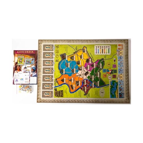 Rio Grande Games Concordia Roma/Sicilia Expansion - Strategy Board Game, Economic Civilization Building, 2-5 Players
