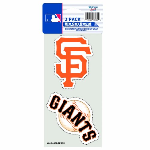 Win-Craft,Inc-McArthur San Francisco Giants Decal 4x4 Perfect Cut Set of 2