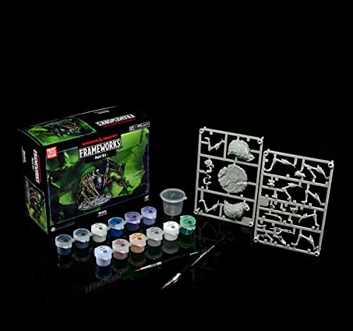 WizKids D&D Frameworks: DRIDER Paint Kit - All-in-One Kit. Unpainted Drider Figure, Paints, and Brushes. Dungeons & Dragons, 1 Count (Pack of 1)