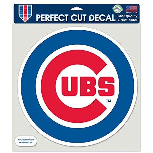 MLB Chicago Cubs 87132010 Perfect Cut Color Decal, 8" x 8", Black