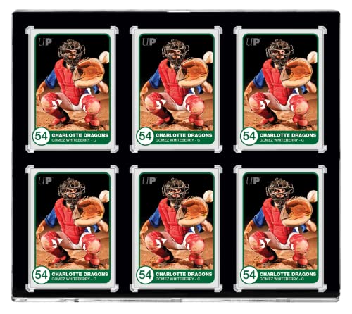 Ultra PRO - Black Border ONE-Touch 6 Graded Card Display Case, Show Off & Protect (Standard Size) Graded Baseball Cards, Football Cards or Collectible Gaming Cards, Magnetic Closure & UV-Resistant