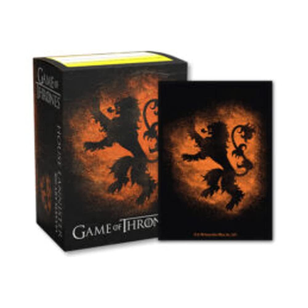 Dragon Shield Card Sleeves–Brushed Art Game of Thrones: Lannister Standard Size 100CT-MGT Card Sleeves are Smooth & Tough-Compatible with Pokemon, Yugioh, & Magic The Gathering Card Sleeves