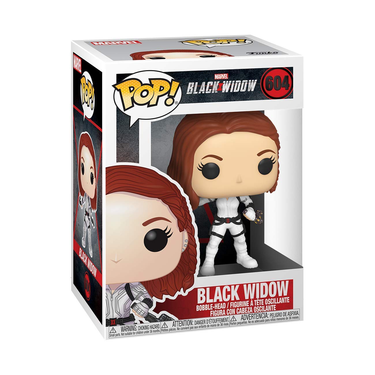 Funko Pop! Marvel: Black Widow – Black Widow in White Suit Vinyl Bobblehead