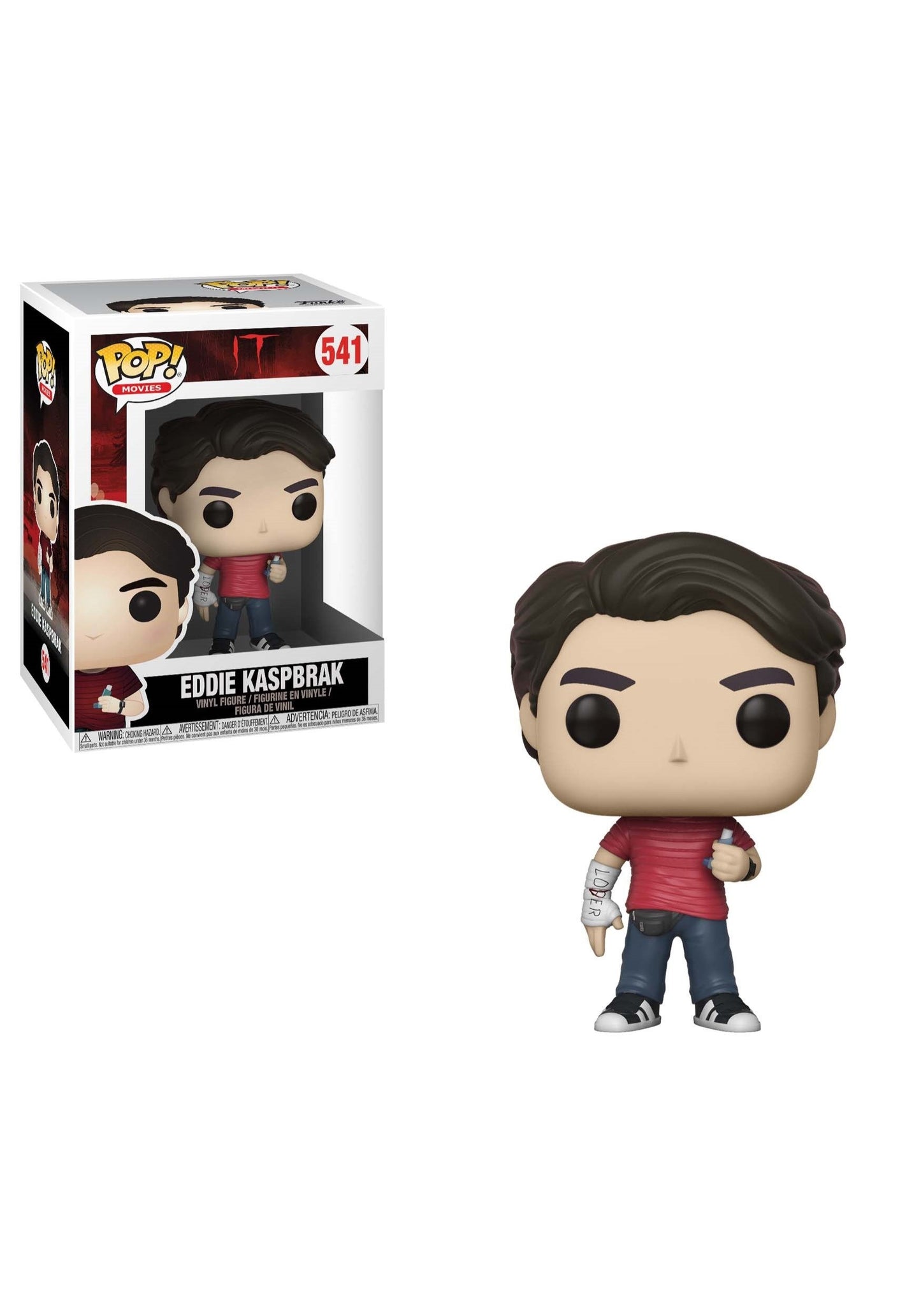 Funko Pop Movies: IT-Eddie with Broken Arm Collectible Figure, Multicolor
