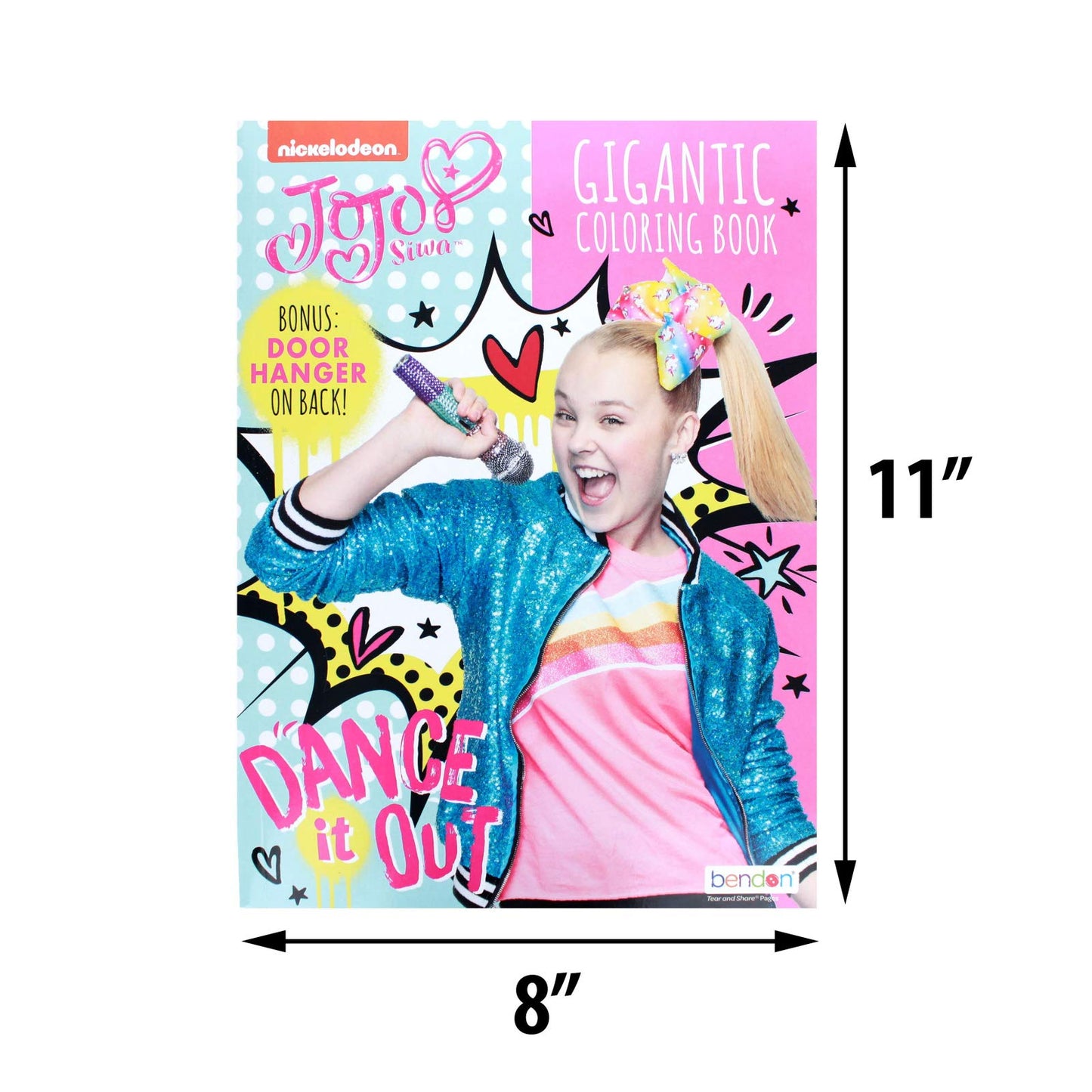 Activity Books JoJo Siwa Gigantic 192 Page Coloring Book with Door Hanger on Back