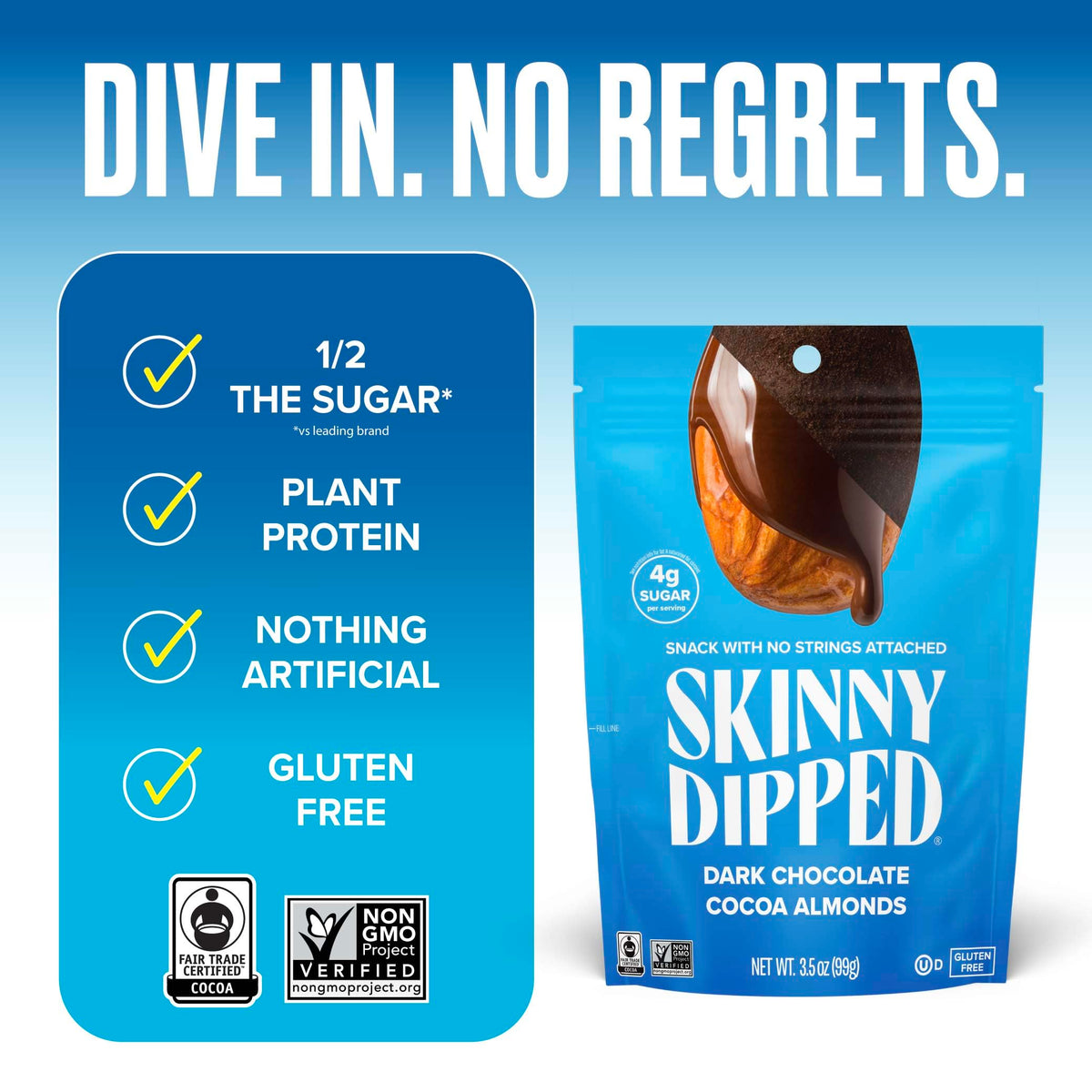 SkinnyDipped Covered Almonds
