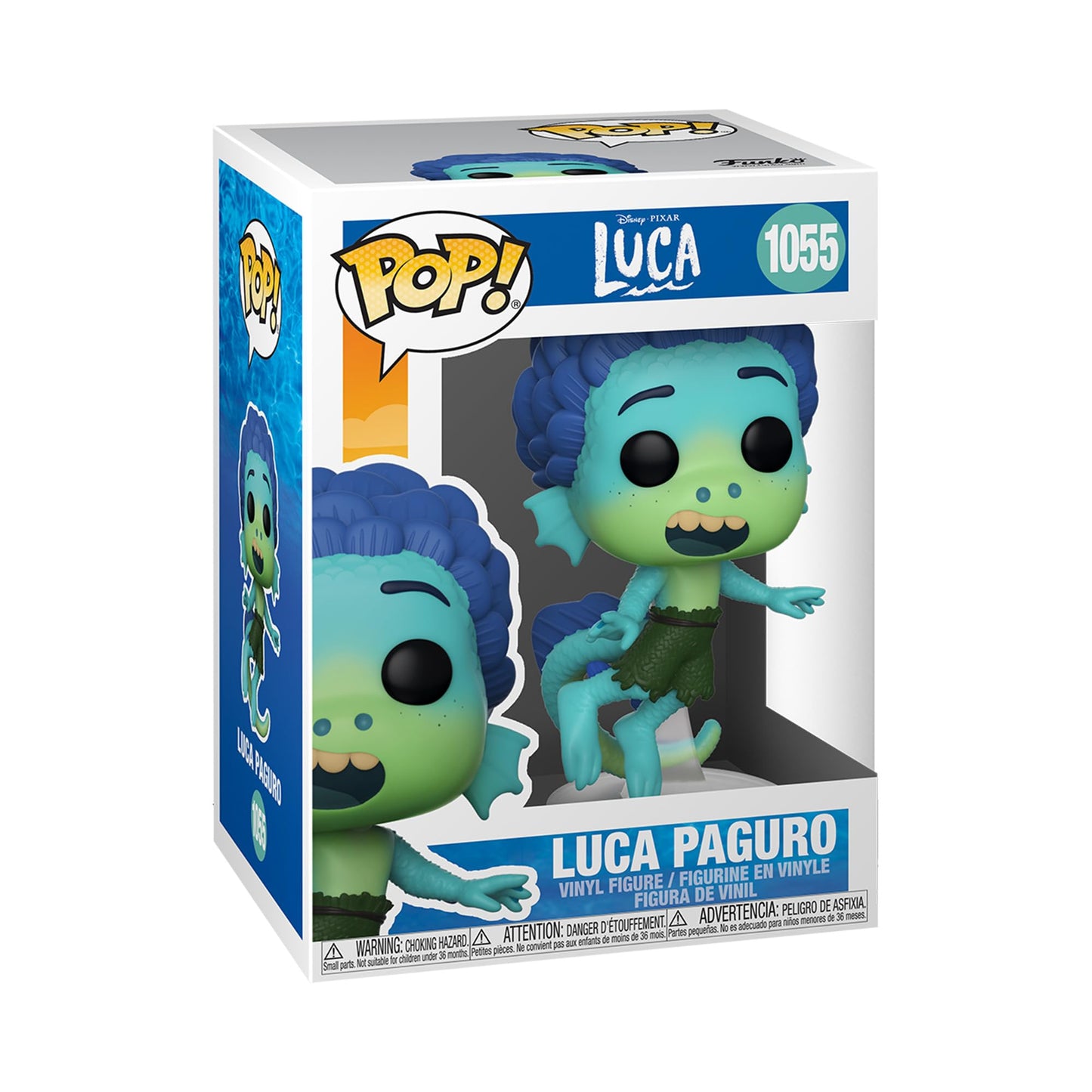 Funko POP Disney: Luca – Luca (Sea Monster) Vinyl Figure, Multicolor, 3.75 inches