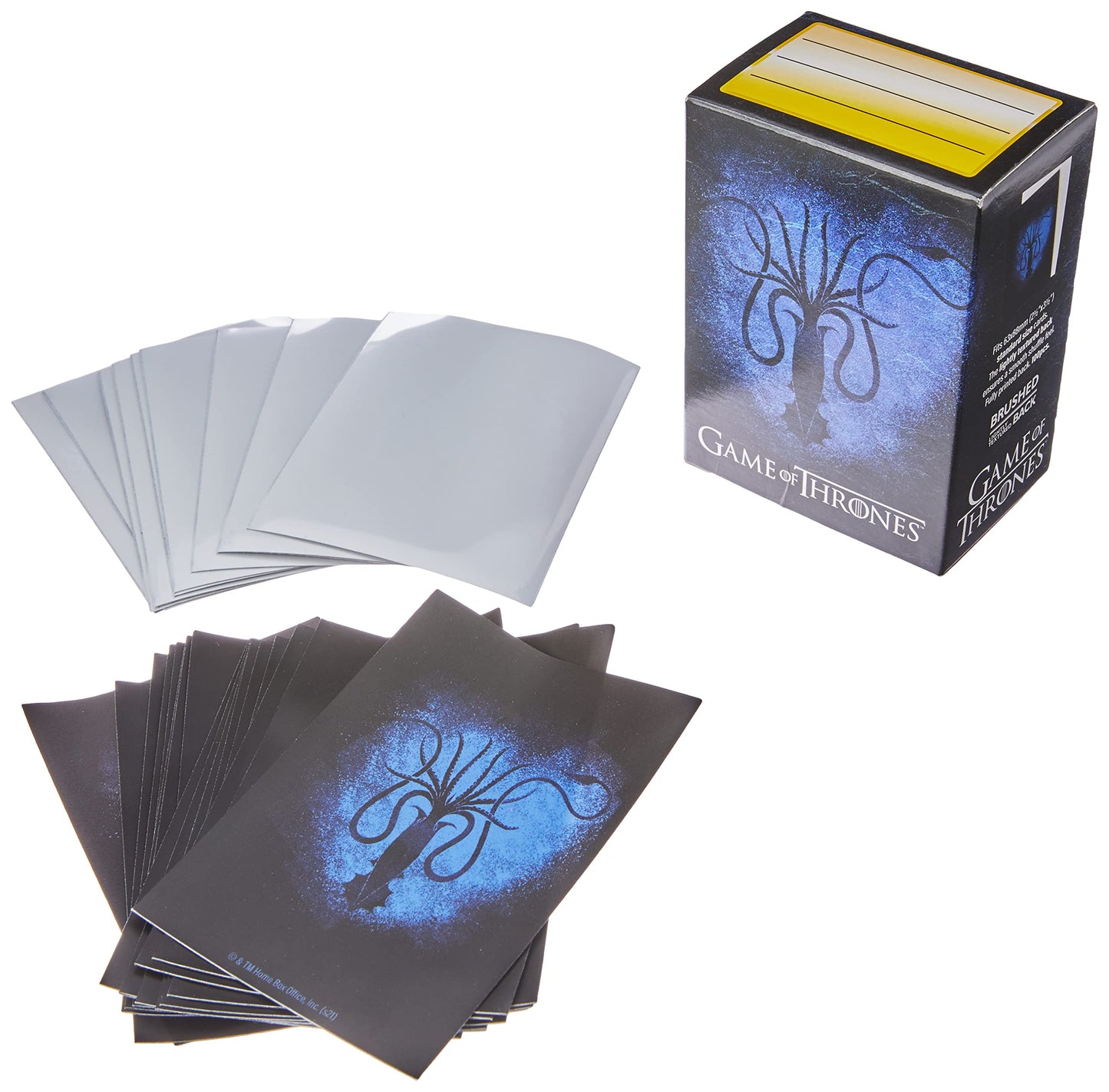 Dragon Shield Card Sleeves – Brushed Art Game of Thrones: House Greyjoy Standard Size 100CT - MGT Card Sleeves are Smooth & Tough - Compatible with Pokemon, Yugioh, & Magic The Gathering Card Sleeves
