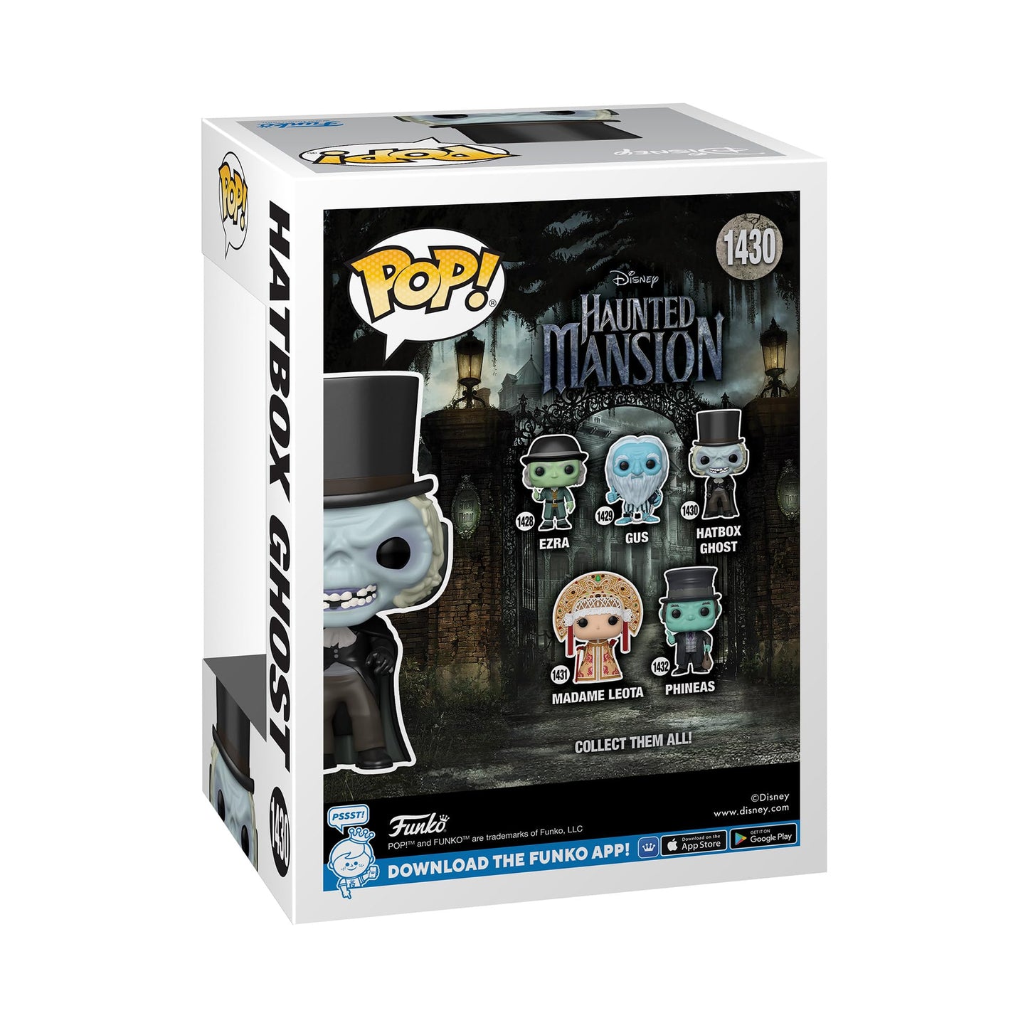 FUNKO POP! DISNEY: Haunted Mansion (Movie) - Hatbox Ghost