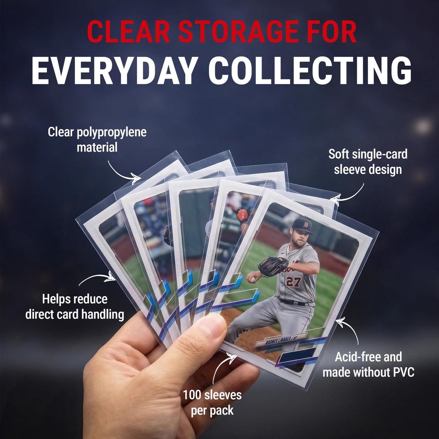 Ultra Pro Soft Card Sleeves 2-5/8" X 3-5/8", Ultra Clear (100Count)