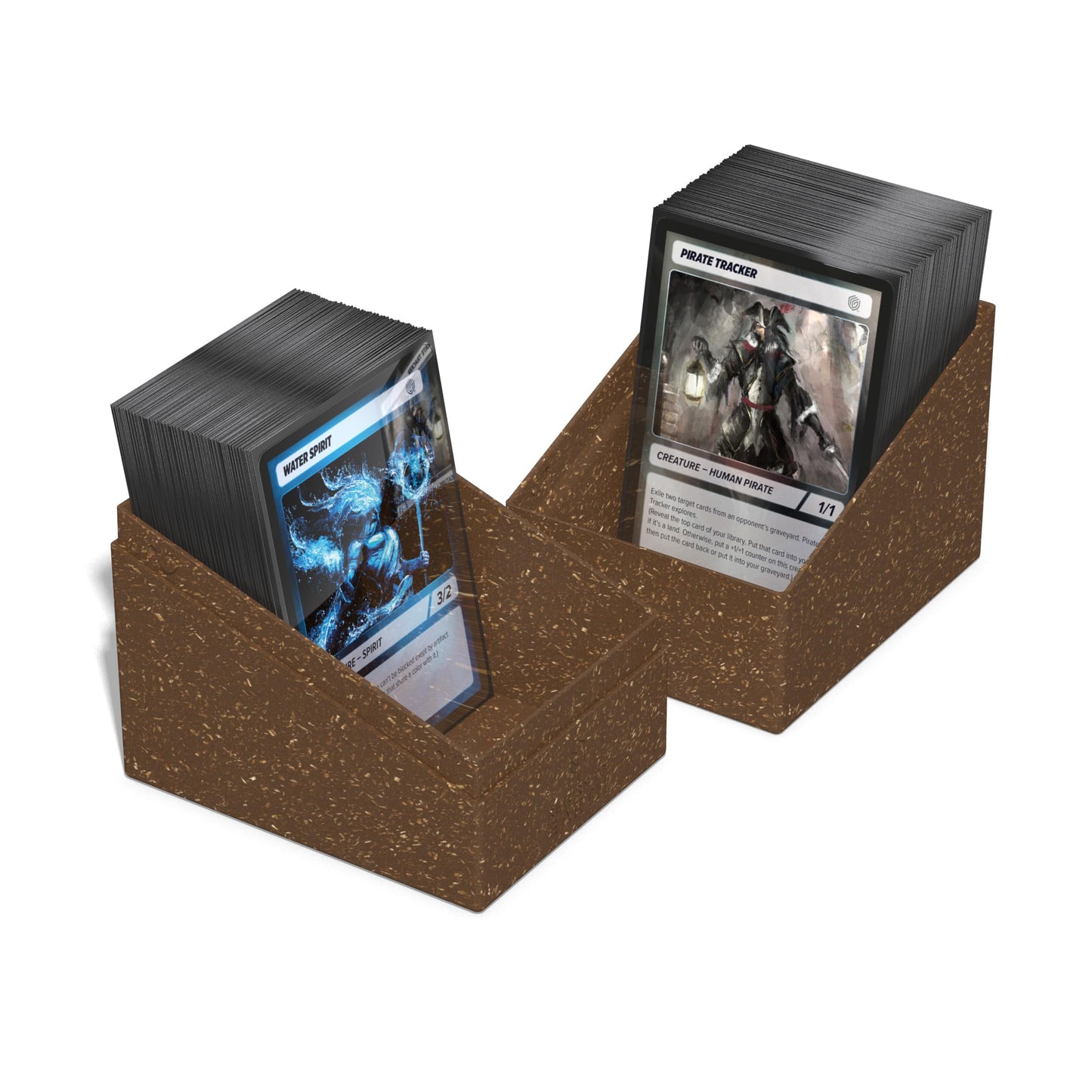 Ultimate Guard RTE Boulder 133+, Deck Case for 133 Double-Sleeved TCG Cards, Brown, 87% Renewable, Made in Germany, Secure & Durable Storage