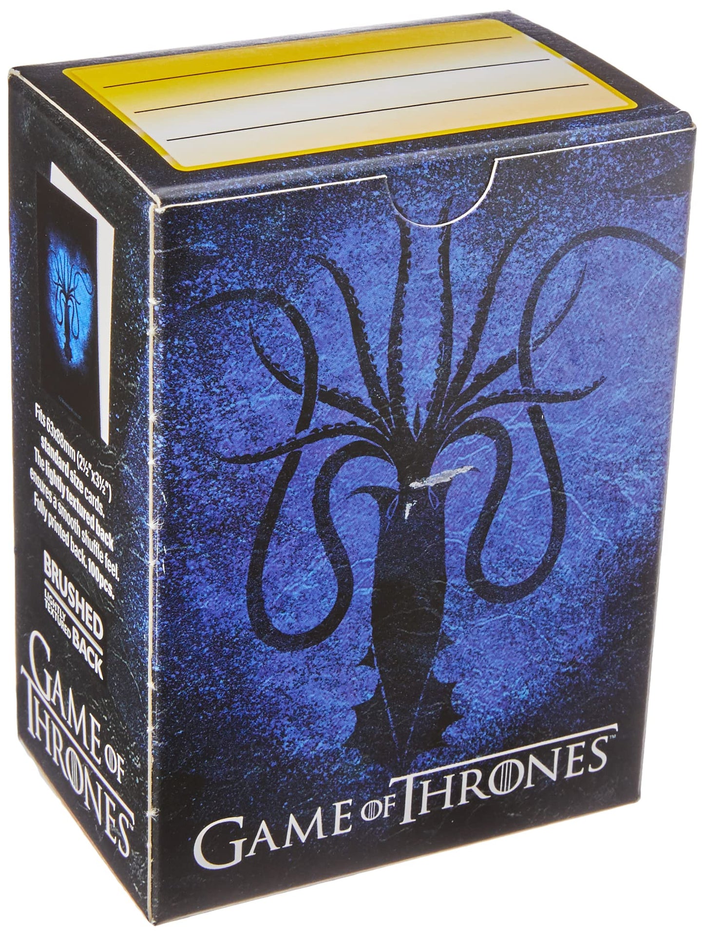 Dragon Shield Card Sleeves – Brushed Art Game of Thrones: House Greyjoy Standard Size 100CT - MGT Card Sleeves are Smooth & Tough - Compatible with Pokemon, Yugioh, & Magic The Gathering Card Sleeves