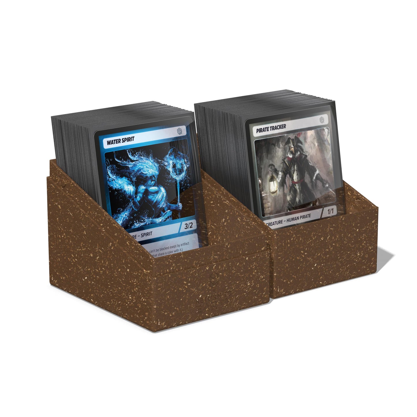 Ultimate Guard RTE Boulder 133+, Deck Case for 133 Double-Sleeved TCG Cards, Brown, 87% Renewable, Made in Germany, Secure & Durable Storage