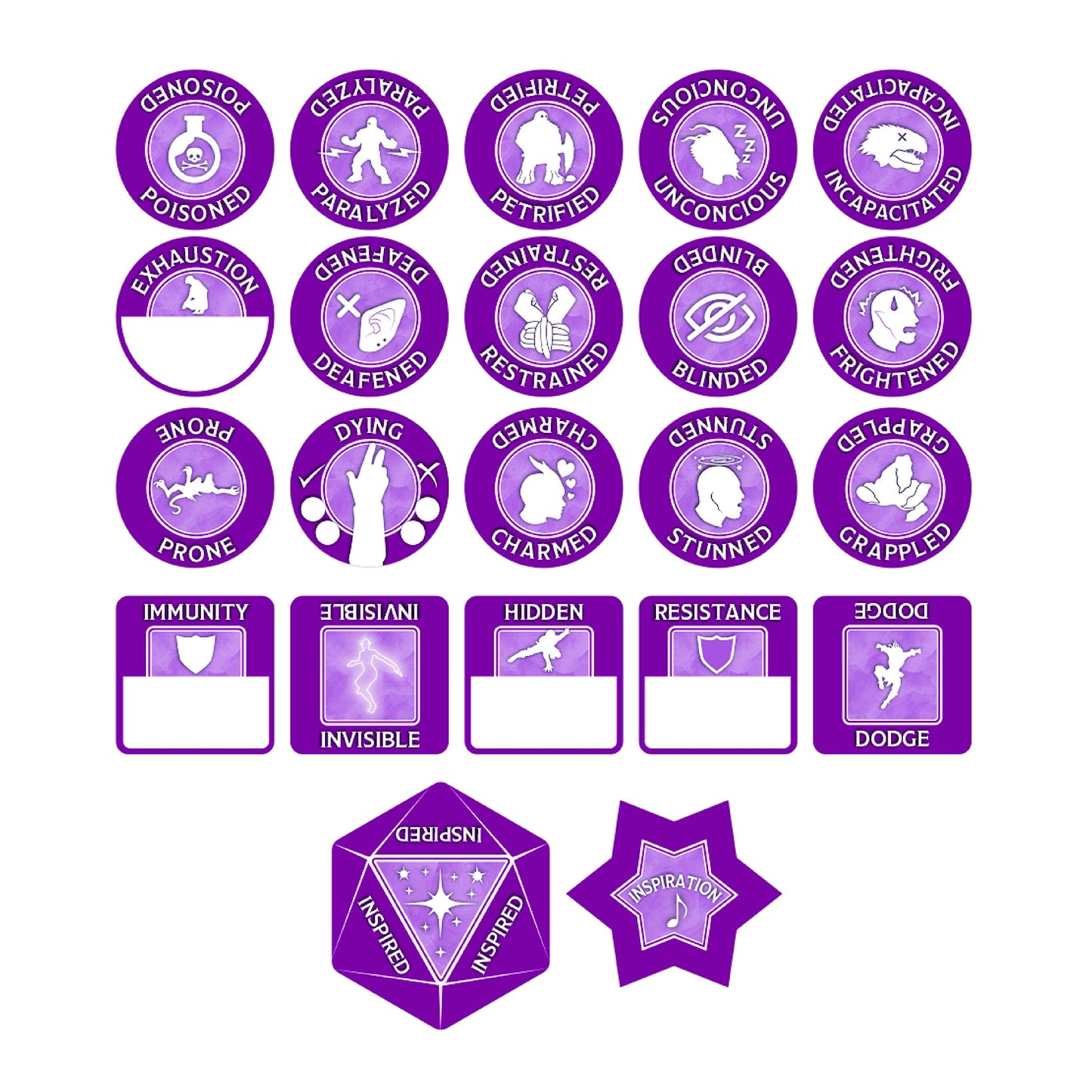 Gale Force Nine Bard Token Set, Multi