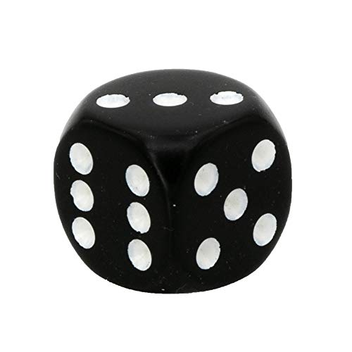 Chessex Dice Set 12 D6 16Mm Dice Black with White (12), One Size
