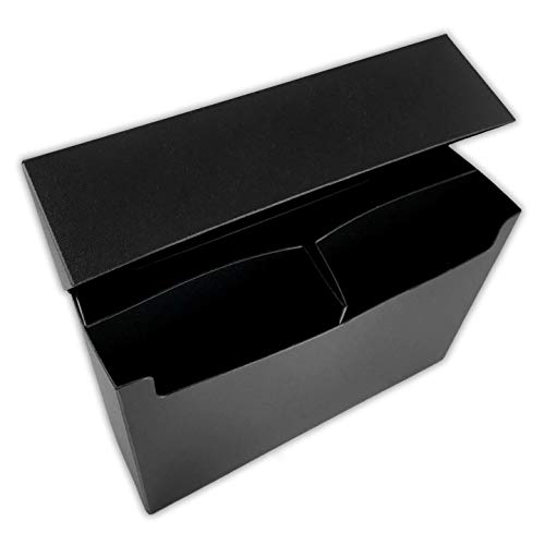 Ultra Pro 3-Compartment Over Sized Black Deck Box, Fits 2 Deck Boxes, 1-Count