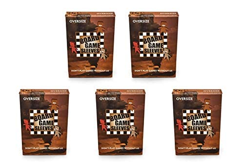 5 Packs Arcane Tinmen Non-Glare Board Game Sleeves 50 ct Oversize Size Card Sleeves Value Bundle!