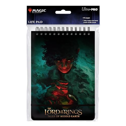 Ultra PRO - The Lord of The Rings: Tales of Middle-Earth Spiral Life Pad Featuring: Frodo for Magic: The Gathering, Keep Track of All Your Moves and Strategies Against Opponents in Battle