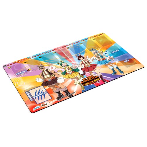 Jasco My Hero Academia Collectible Card Game Series 3 Wild Wild Pussycats PLAYMAT | 18" by 24" Rubber Game Mat | Ages 14+ | 2 Players | Average Playtime 20-30 Minutes | Made by Jasco Games
