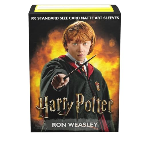 Arcane Tinmen Dragon Shield Sleeves - Matte Art 100 CT - MGT Card Sleeves - Compatible with Magic The Gathering Card Sleeves Pokémon and Other Card Games - Limited EDI: Harry Potter: Ron Weasley