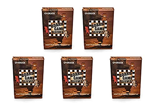5 Packs Arcane Tinmen Non-Glare Board Game Sleeves 50 ct Oversize Size Card Sleeves Value Bundle!