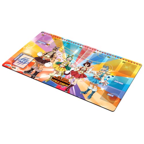 Jasco My Hero Academia Collectible Card Game Series 3 Wild Wild Pussycats PLAYMAT | 18" by 24" Rubber Game Mat | Ages 14+ | 2 Players | Average Playtime 20-30 Minutes | Made by Jasco Games