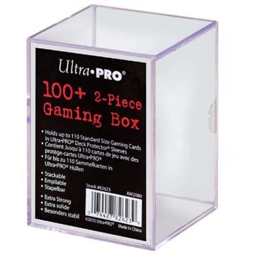 4 Ultra Pro Clear Gamers Stackable 2 Piece Slide-In Deck Box [Bundle of 4]