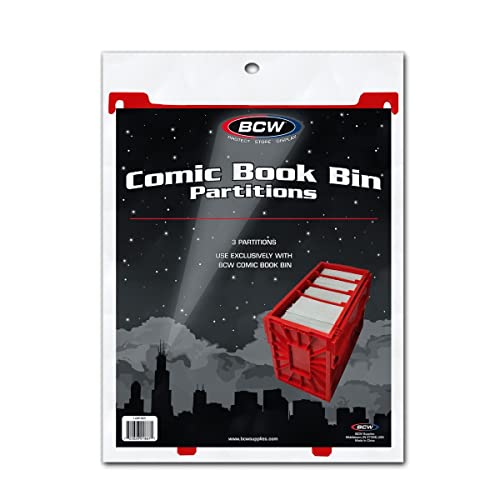 BCW Red Comic Book Bin Partitions - 3 ct