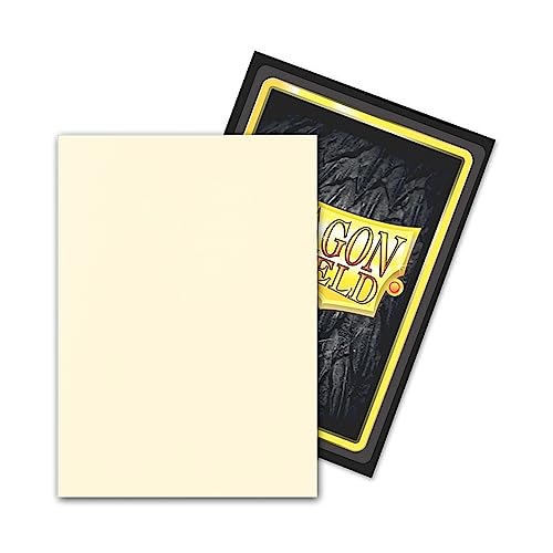 Dragon Shield Sleeves – Sleeves: Dragon Shield Matte Dual Valor (Ivory) 100 CT - MTG Card Sleeves are Smooth & Tough - Compatible with Pokemon & Magic The Gathering Cards