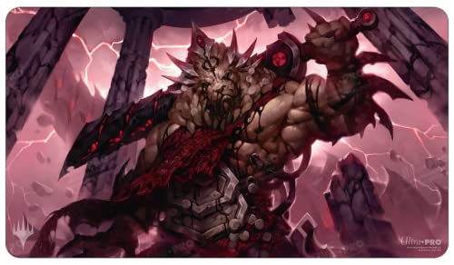 Ultra PRO - March of The Machine Card Playmat ft. Brimaz, Blight of Oreskos for MTG - Protect Your Cards During Gameplay from Scuffs & Scratches, Perfect as Oversized Mouse Pad for Gaming & Desk Mat
