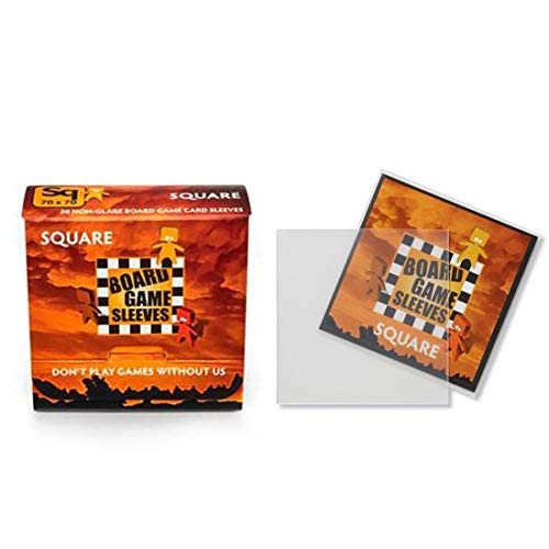 5 Packs Arcane Tinmen Non-Glare Board Game Sleeves 50 ct Square Size Card Sleeves Value Bundle!