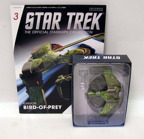 Star Trek Die Cast Klingon Bird of Prey 5" Starship with Magazine