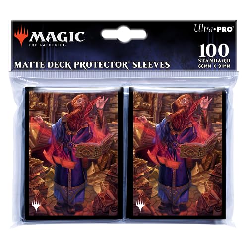 Ultra PRO - MTG Commander Masters 100ct Standard Size Card Sleeves - Vibrant Artwork, Matte Finish with ChromaFusion Technology, Protect Magic: The Gathering Cards Deck Protectors