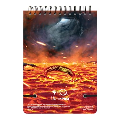 Ultra PRO - The Lord of The Rings: Tales of Middle-Earth Spiral Life Pad Featuring: Frodo for Magic: The Gathering, Keep Track of All Your Moves and Strategies Against Opponents in Battle