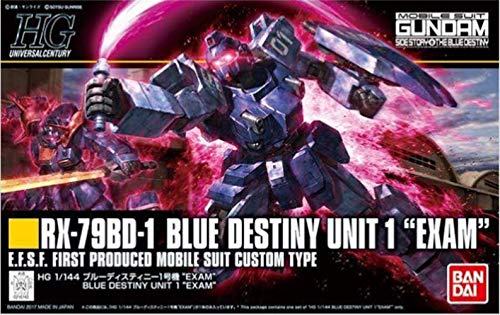 HGUC 1/144 Blue Destiny Unit 1 "EXAM" Plastic Model from "Mobile Suit Gundam Gaiden Senritsu no Blue"